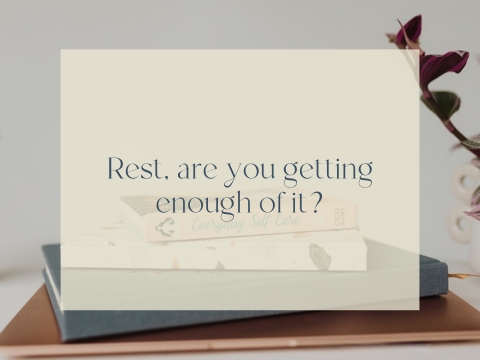 Rest, are you getting enough of it?